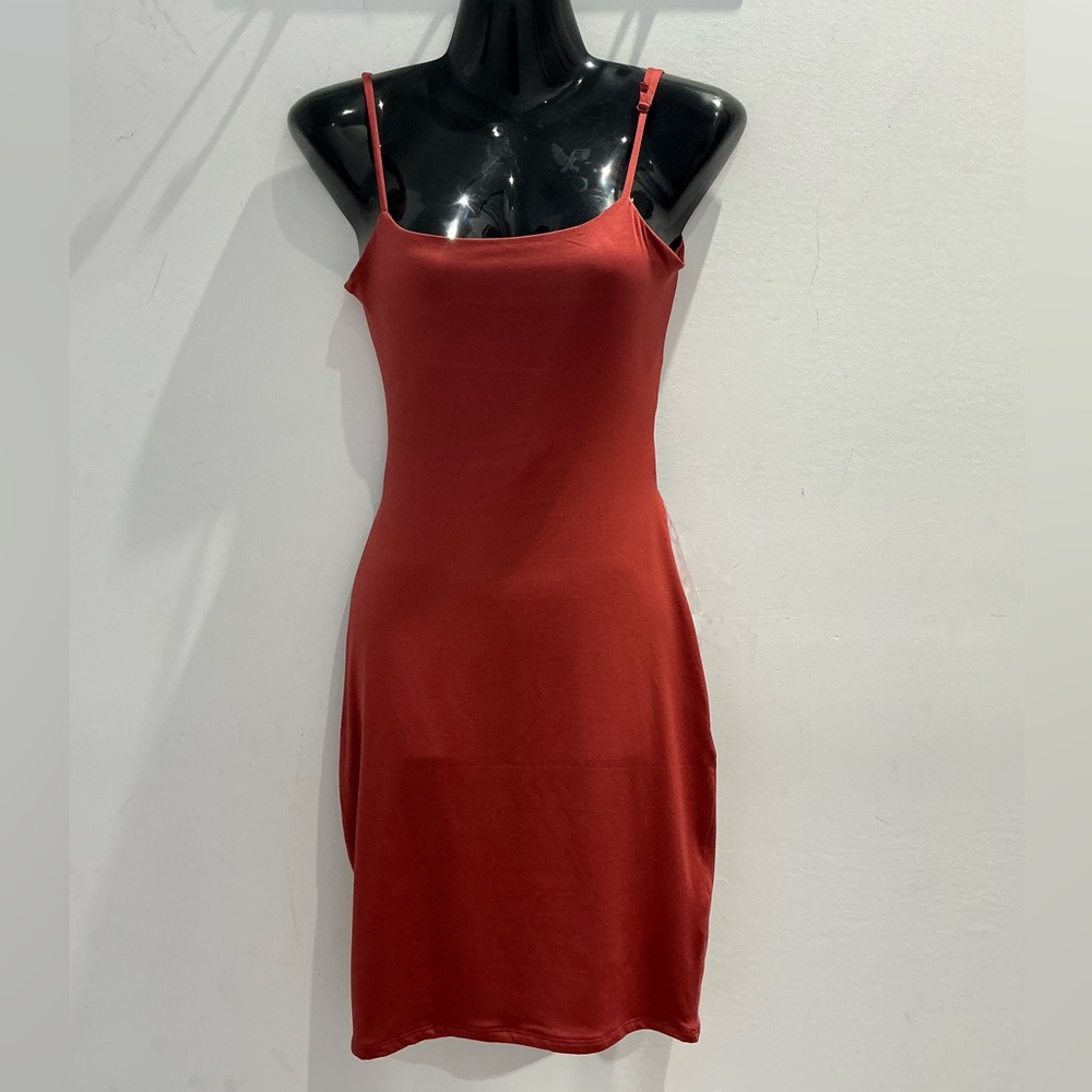 Red Spaghetti Strap Dress